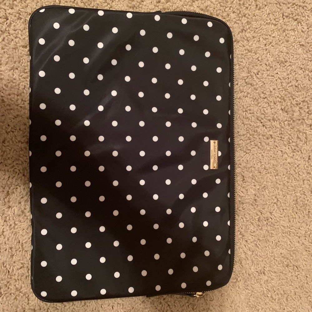 NWOT Kate Spade polka dot laptop case
